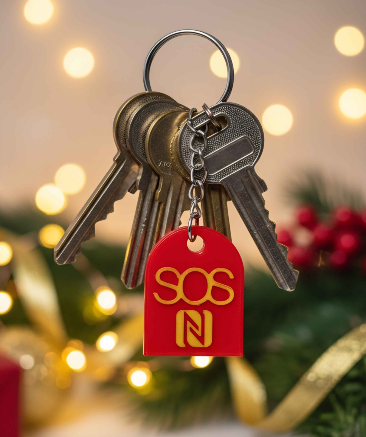 S02 - Weihnachts-Edition: SOS Schlüsselanhänger mit NFC-Chip