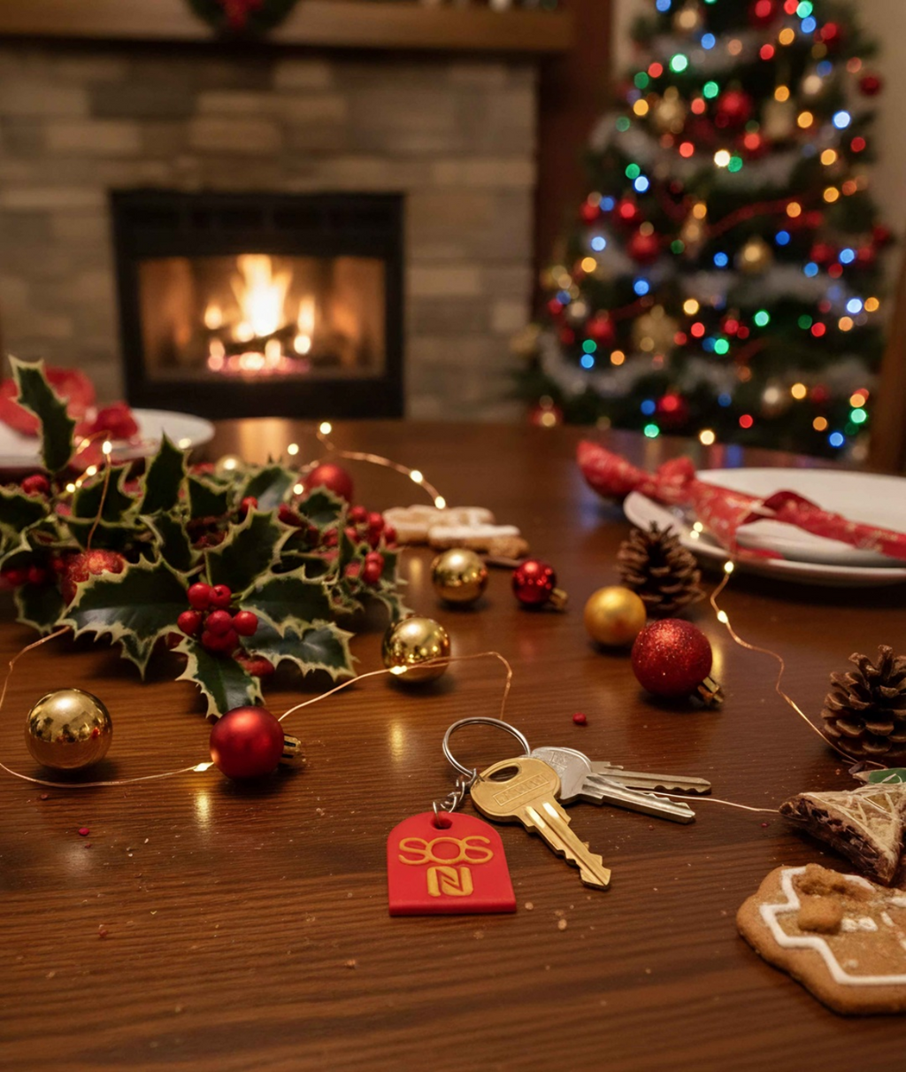 S02 - Weihnachts-Edition: SOS Schlüsselanhänger mit NFC-Chip