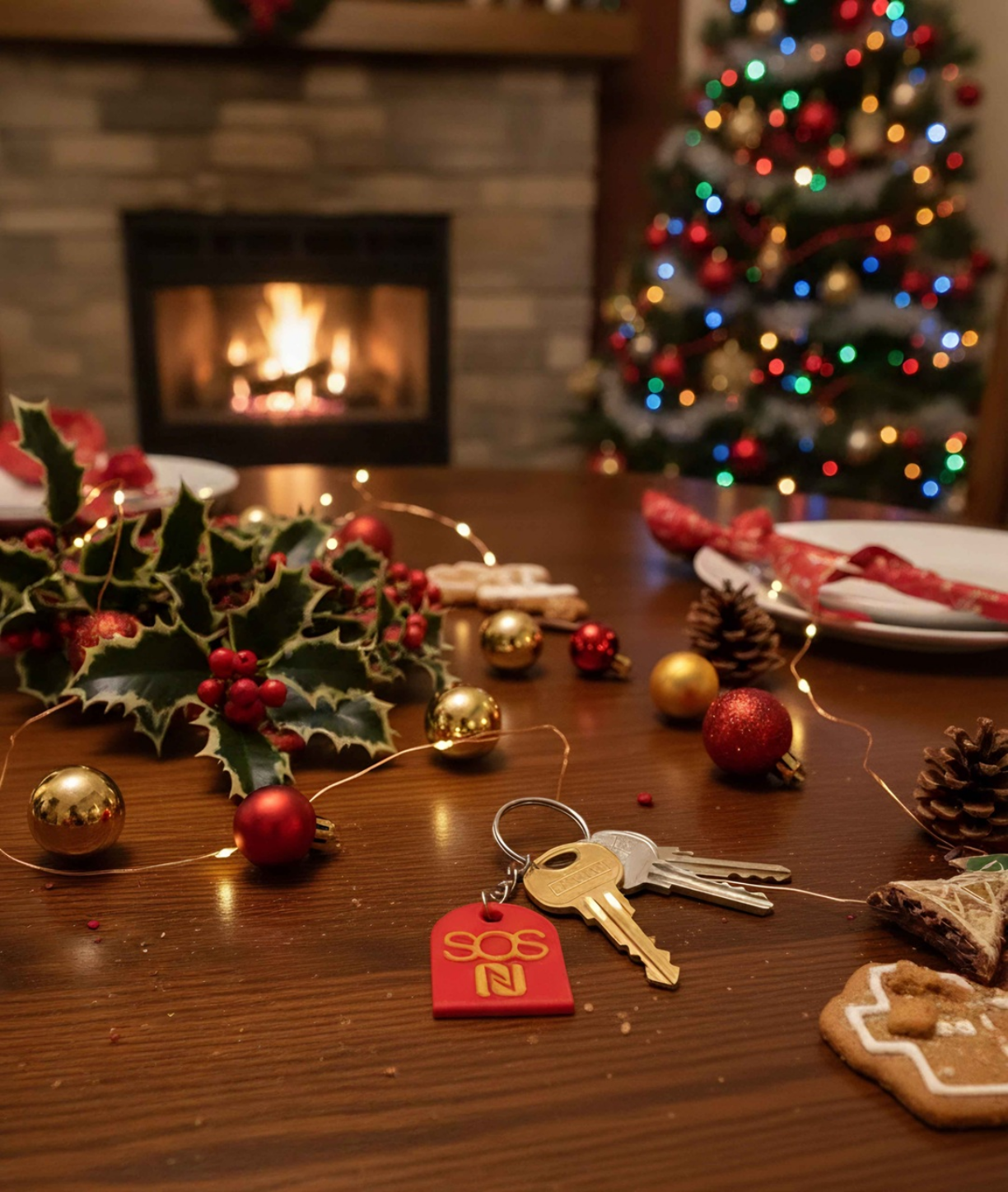 S02 - Weihnachts-Edition: SOS Schlüsselanhänger mit NFC-Chip