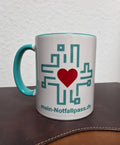 mein-Notfallpass Tasse – Türkis