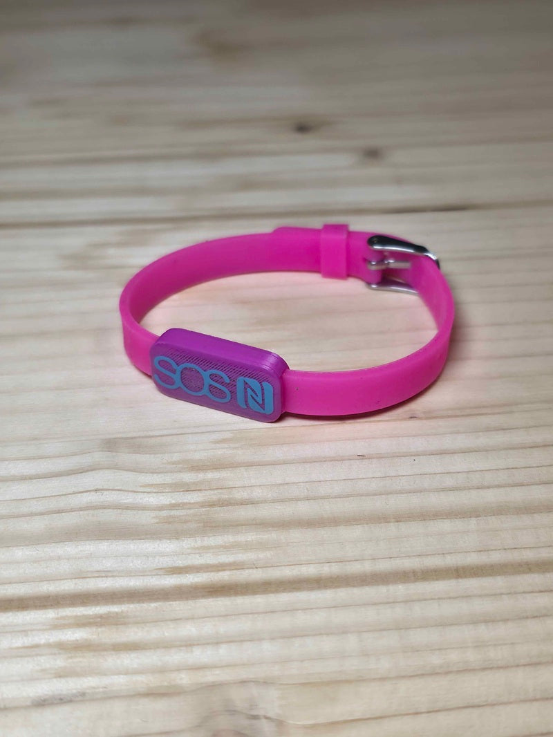 B01 - SOS Kinder Armband Silikon