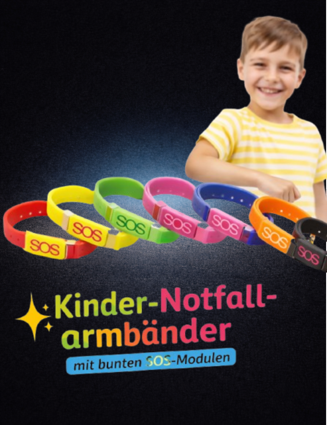B02 - Kinder Notfallarmband mit NFC