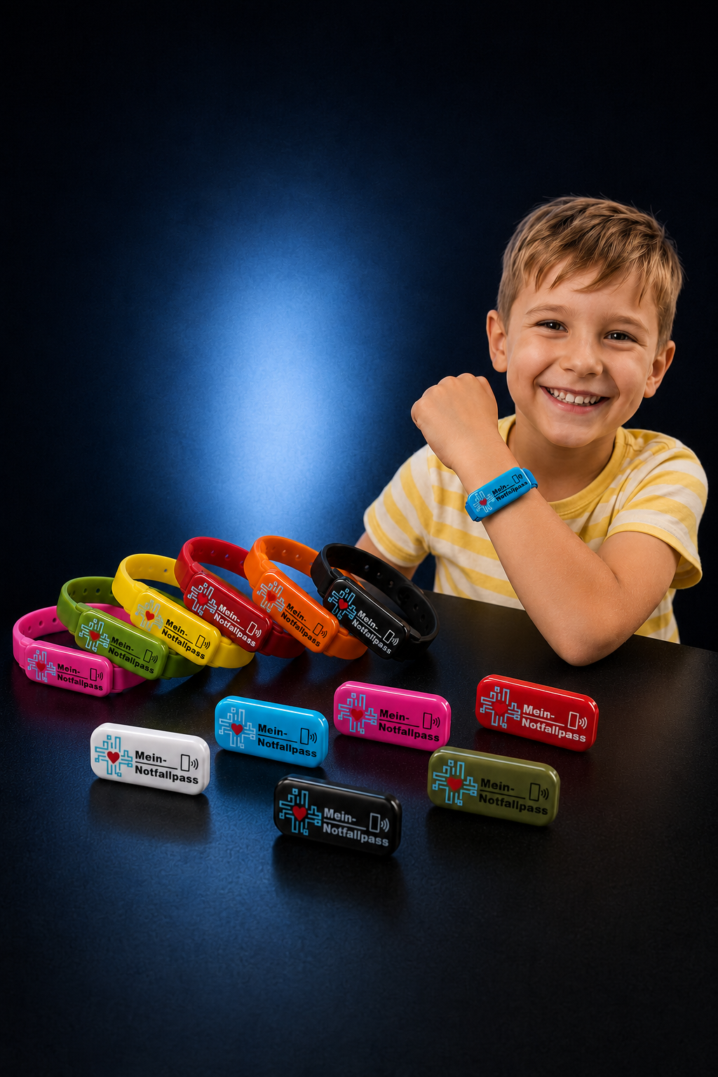 B02 - Kinder Notfallarmband mit NFC