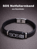 A05- Kunstleder SOS Armband mit NFC Chip