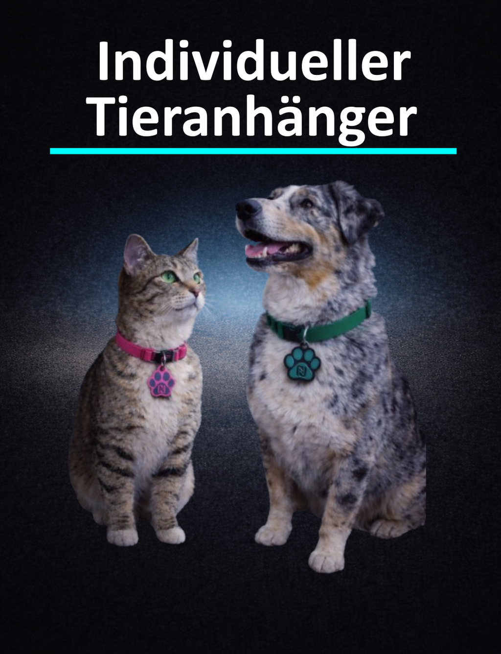 ZA03 - Individueller SOS Tieranhänger für eigene Farbgestaltung